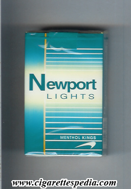 newport lights menthol green white ks 20 s usa