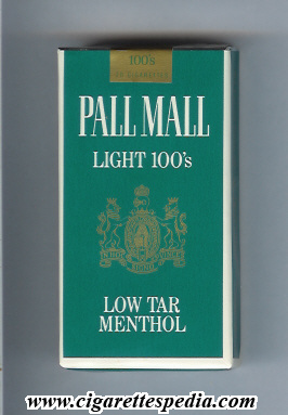 pall mall american version light menthol l 20 s usa
