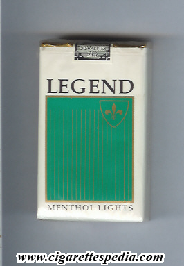 legend menthol lights ks 20 s usa