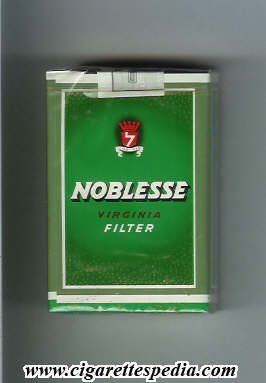 noblesse virginia filter ks 20 s green israel