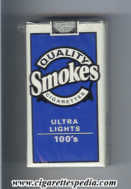 quality smokes ultra lights l 20 s usa