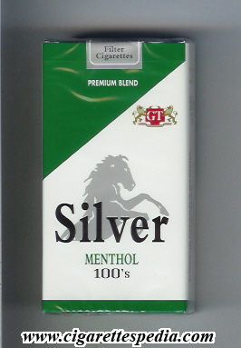 silver colombian version menthol premium blend l 20 s usa colombia
