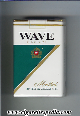 wave characteristic from below menthol ks 20 s usa japan