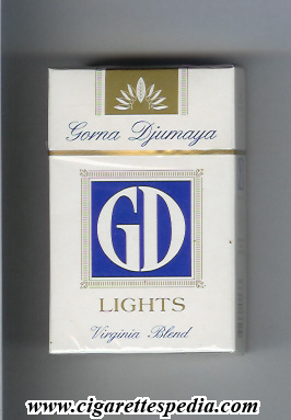 gd gorna djumaya lights virginia blend ks 20 h white blue bulgaria