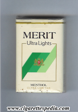 merit design 2 with square ultra lights menthol ks 20 s usa