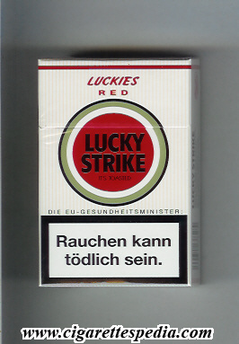 lucky strike luckies red ks 20 h germany usa