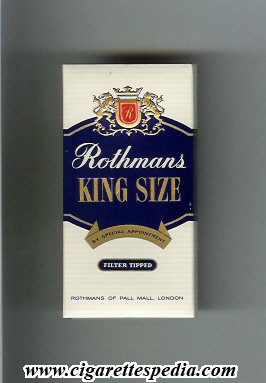 rothmans english version by special appointment filter tipped ks 5 h england