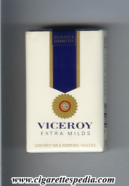 viceroy with medal ribbon extra milds ks 20 s usa