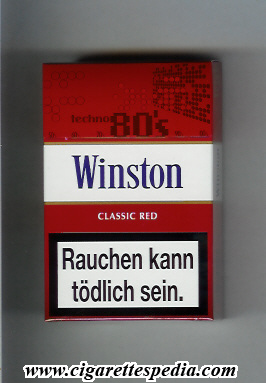 winston collection version classic red 80 s ks 20 h germany