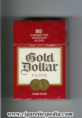 gold dollar german version cigarettes american blend filter ks 20 h red white germany