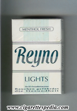 reyno menthol fresh lights ks 19 h with vertical lines germany usa
