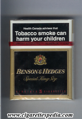 benson hedges special king size virginia ks 25 h canada