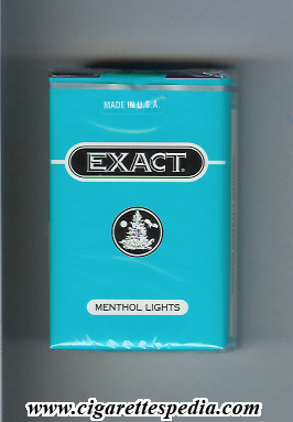 exact design 1 menthol lights ks 20 s usa
