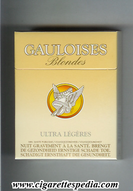gauloises blondes with ring ultra legeres ks 25 h france