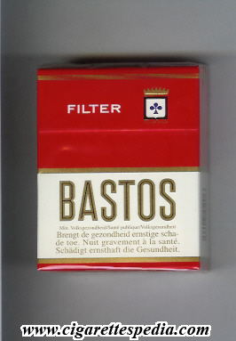 bastos filter s 20 h red white belgium