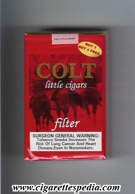 colt brazilian version little cigars filter ks 20 s usa brazil