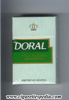 doral full flavor menthol ks 20 h usa
