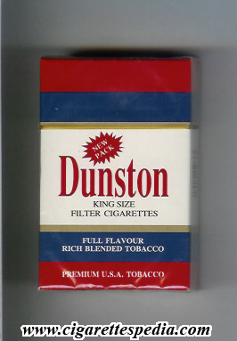 blue and red cigarettes Dunston (Full Flavour) KS-20-H (white and blue and red) - Emirates  (Question)