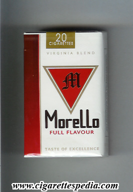 morello full flavour virginia blend ks 20 s trinidad suriname