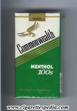 commonwealth menthol l 20 s usa