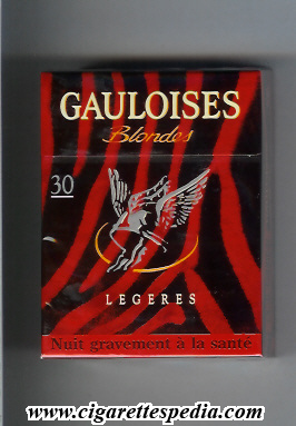gauloises blondes collection design liberte toujours zebre legeres ks 30 h red france