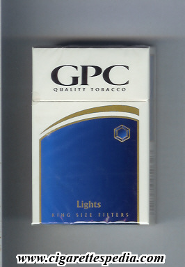gpc design 3 quality tabacco lights ks 20 h usa