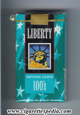 liberty american version menthol lights l 20 s usa