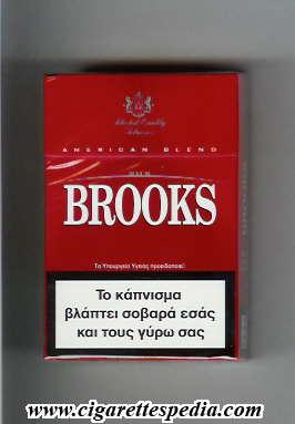 brooks design 2 american blend selected quality tobaccos ks 20 h red greece