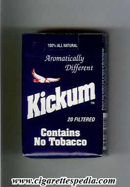 kickum contains no tobacco ks 20 s usa