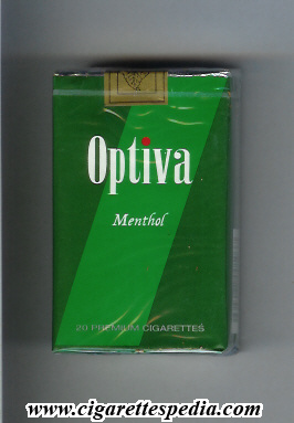 optiva menthol ks 20 s colombia england