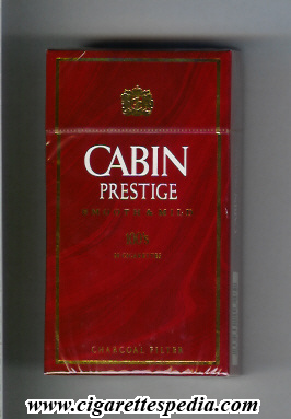 cabin cigarettes Cabin (horizontal name) Prestige (Smoth and Mild) L-20-H - Japan