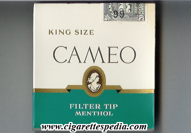 cameo canadian version filter tip menthol ks 20 b white green canada