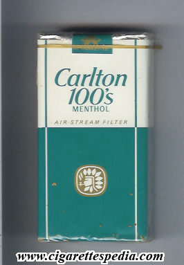 carlton american version horizontal green name menthol l 20 s green white usa