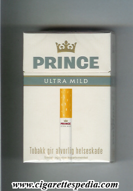 prince with cigarette ultra mild ks 20 h norway