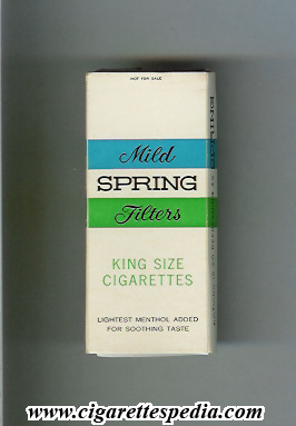 spring american version mild filter menthol ks 4 h usa