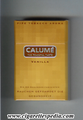 calume the peaceful taste pipe tobacco aroma vanilla ks 19 h germany