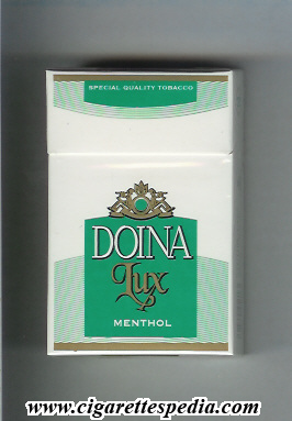 doina moldavian version lux menthol special quality tobacco ks 20 h white green moldova