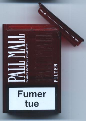 pall mall american version famous american cigarettes filter ks 19 acrylic pack france