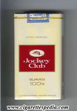 jockey club argentine version suaves filtro especial l 20 s yellow red argentina