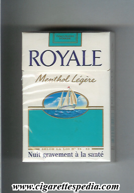 royale french version royale in the top with ocean menthol legere ks 20 h france