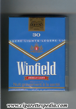 winfield australian version american lights ks 30 h blue holland