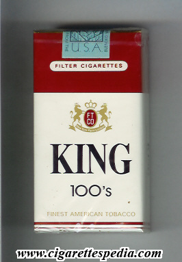 king australian version finest american tobacco l 20 s usa