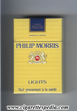 philip morris design 6 lights american blend ks 20 h yellow switzerland holland