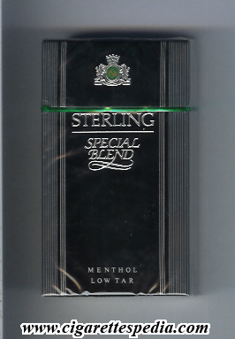 sterling american version special blend silver special blend menthol l 20 h usa