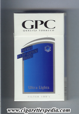 gpc design 3 quality tabacco ultra lights l 20 h usa