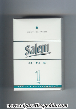 salem with line one 1 mg menthol fresh ks 20 h japan usa