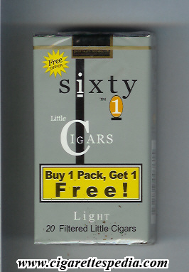 sixty 1 little cigars light l 20 s usa philippines