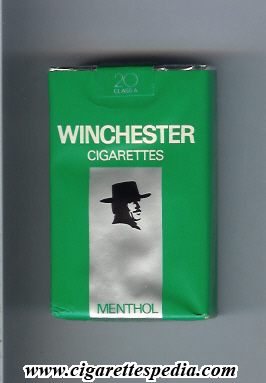 winchester american version cigarettes menthol ks 20 s usa