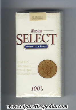 winston select perfectly aged lights l 20 s usa