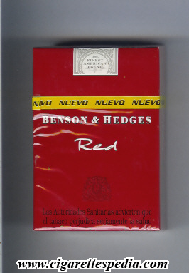 benson hedges red ks 20 h red england